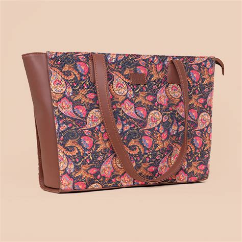 Paisley Print Office Tote Bag Zouk