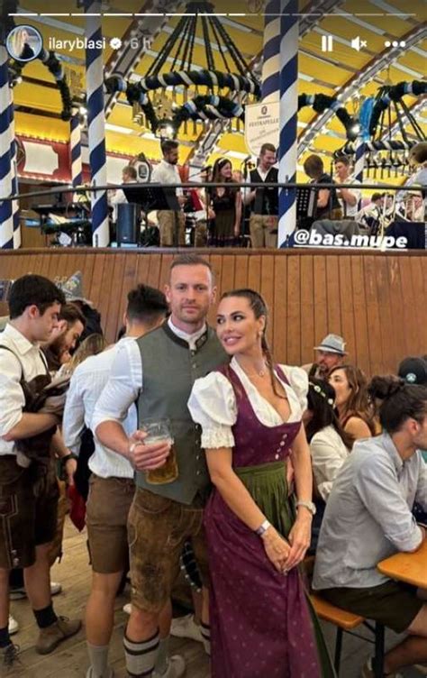 Ilary Blasi Con Bastian Muller All Oktoberfest Dago Fotogallery