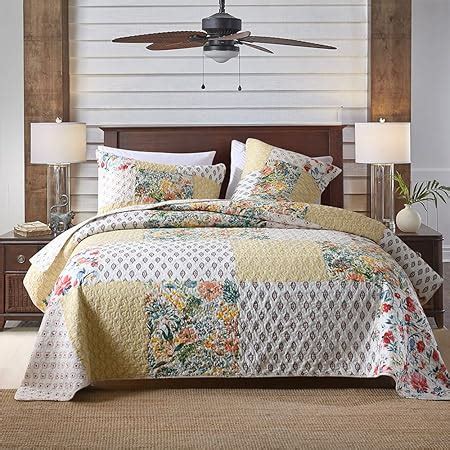 Amazon Autumn Dream Cotton Patchwork Bedspread Quilt Sets