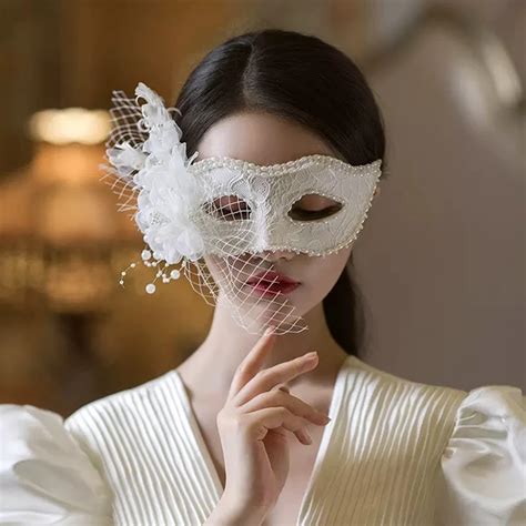 White Masquerade Mask