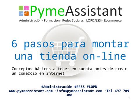 PPTX PymeAssistant 6 Pasos Para Montar Una Tienda Online DOKUMEN TIPS