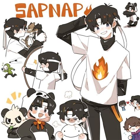 Pin By On Dream Team Sapnap Cute Fanart Dream Art Fan Art