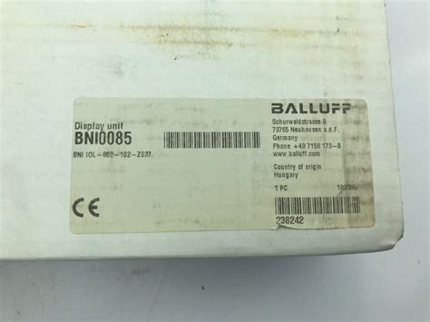 BALLUFF BNI0085 SMARTLIGHT SIGNAL TOWER LIGHT BNI IOL 802 102 Z037