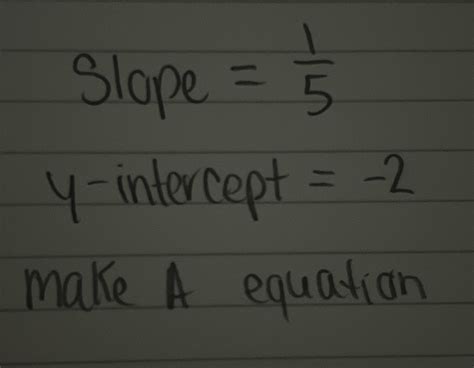 Solved Write The Equation And Fully Simplified Slope Intercept Form Slope Course Hero