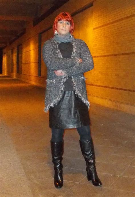 Sybille - Elegant Crossdresser Sybille - Leatherboots - Le… | Flickr