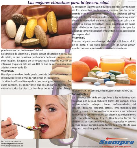 Vitaminas Recomendadas Para El Adulto Mayor Vitamina E Nutritivo