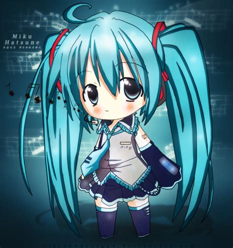 Hatsune Miku Chibi Wallpaper - WallpaperSafari