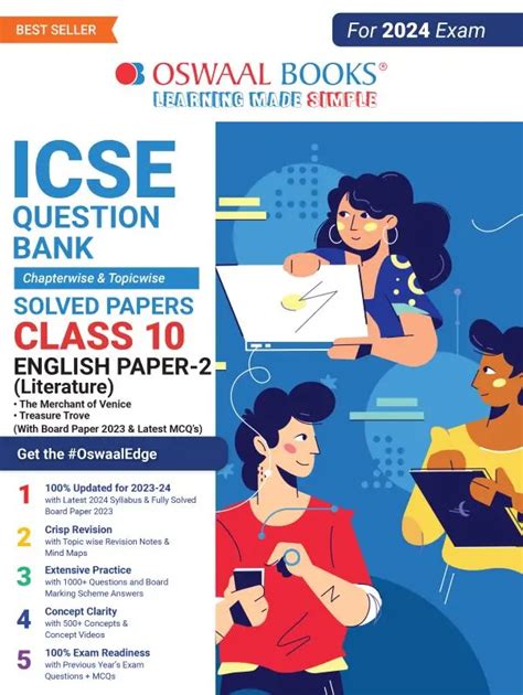 Oswaal Icse Question Bank Class 10 English Paper 2 Literature Book For 2023 24 Exam For 2024