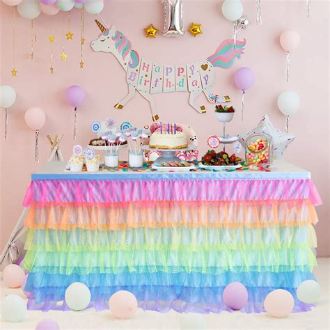 Materiali Per Hobby Creativi Fatto A Mano Arcobaleno Tulle Decorazione