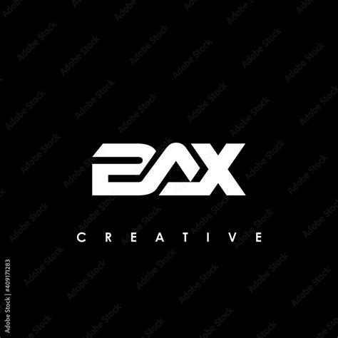 bax letter initial logo design template vector illustration stock