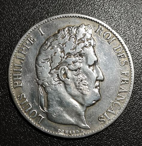 Francs Louis Philippe Ier Type Domard E Retouche Tranche En Relief