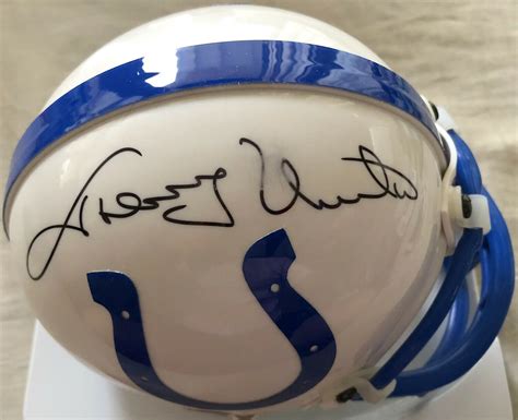 Johnny Unitas Autographed Signed Autograph Auto Baltimore Colts Mini