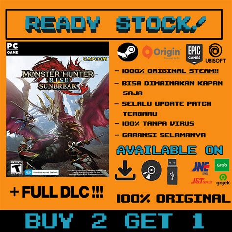 Jual Monster Hunter Rise Sunbreak Pc Deluxe Edition Full Dlc Shopee