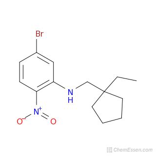 Bromo N Ethylcyclopentyl Methyl Nitroaniline Structure