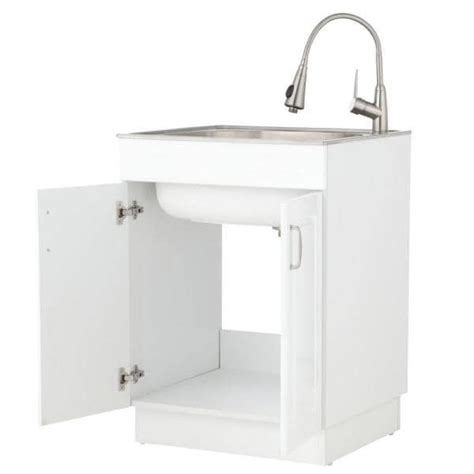 Glacier Bay All In One 242 In X 213 In X 338 In Stainless Steel Laundry Utility Sink And