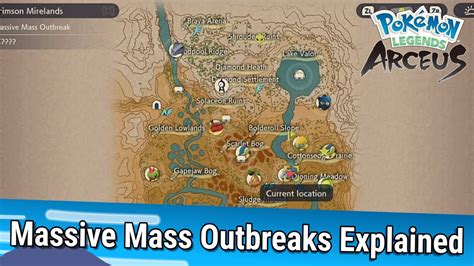 Massive Mass Outbreaks Explained Pok Mon Legends Arceus Youtube