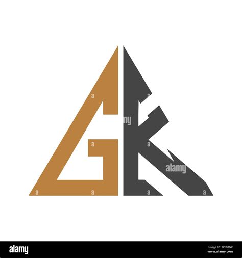 Alphabet Letters Initials Monogram Logo KG GK K And G Stock Vector