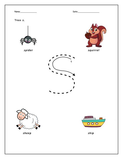 Letter Ss Worksheets