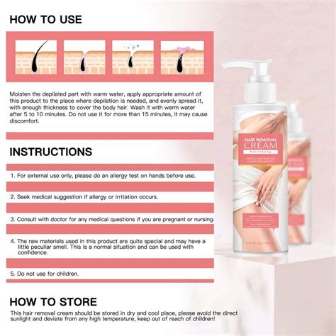 Depilatory Cream Natural And Painless Bikini Hair Removal Cream For Men And Women Suitable For