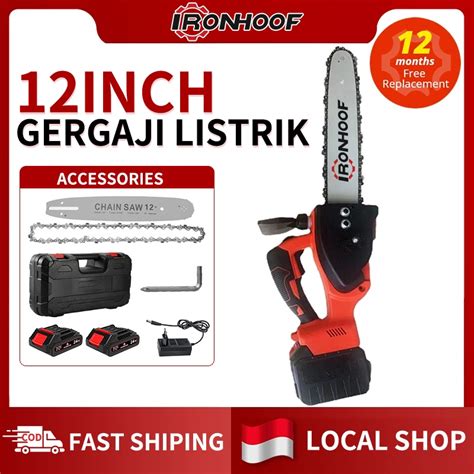 Jual Ironhoof Chainsaw Gergaji Rantai Elektrik Mini Inch Inch