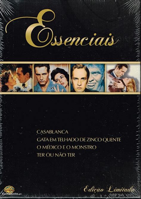 Caixa Essenciais 4 Dvds Filmes Clássicos Novos Selados Música