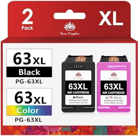 Greenbox Remanufactured 63xl High Yield Ink Cartridge Combo Pack Replacement For Hp