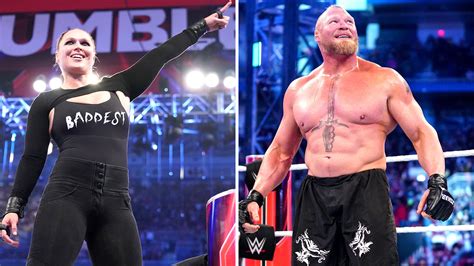 Royal Rumble 2022 Ronda Rousey Brock Lesnar