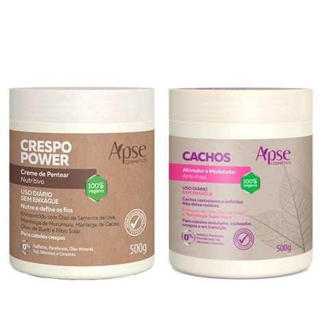 Kit Ativador Cachos E Creme De Pentear Crespo Power Apse Submarino