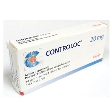 controloc  mg pantoprazole  tablets