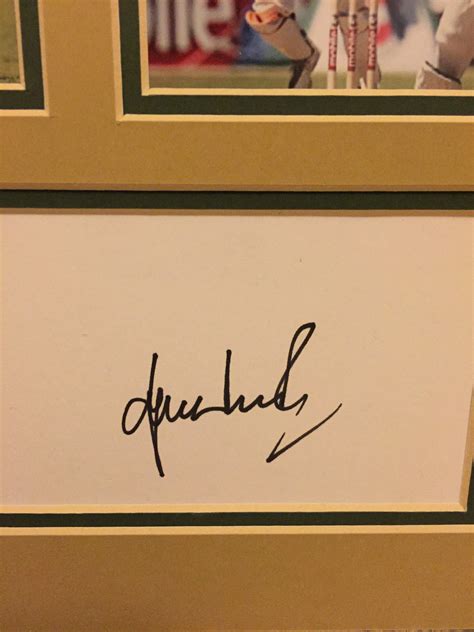 Signed & Mounted Shane Warne Card Australia Cricket - Its Signed ...