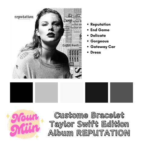 Jual Taylor Swift Bracelet REPUTATION Edition/Gelang Taylor Swift Edisi Album REPUTATION ...