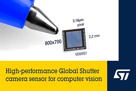 Stmicroelectronics Debuts High Res Compact Global Shutter Sensor With