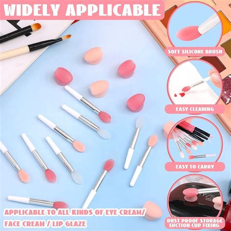 30 Pcs Silicone Lip Brush With Cover Lipstick Applicator Brushes Silicone Lipstick Brush