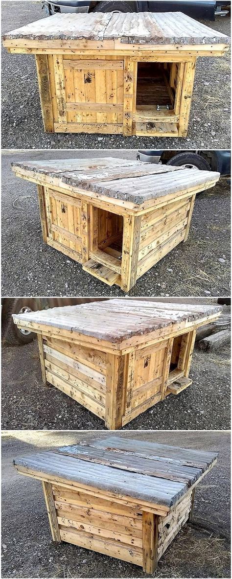 17 Pallet Dog House DIY Plans & Ideas | Cut The Wood