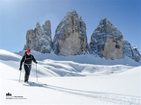 Skitour Sci D Alpinismo Drei Zinnen Tre Cime Alpinschule Dreizinnen