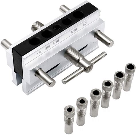 Self Center Dowel Jig Kit Self Centering Doweling Jig Kit Aluminum Alloy Woodworking Doweling