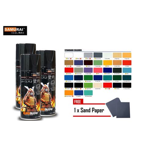 SAMURAI SPRAY PAINT STANDARD COLOUR 400ML Shopee Malaysia