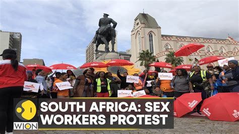 South Africa Sex Workers Protest Against Murderer In Front Of