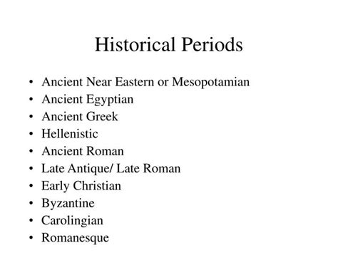 Ppt Historical Periods Powerpoint Presentation Free Download Id