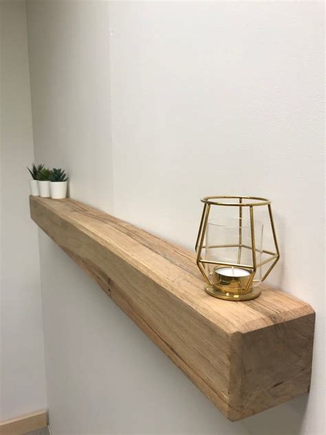 Floating Oak Mantel Shelf Fire Place Beam Made From Solid Etsy Oak