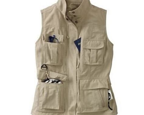 Travelsmith Womens Voyager Vest 15 Pocket 2x Safari Vest 20 22 Poly Upf40