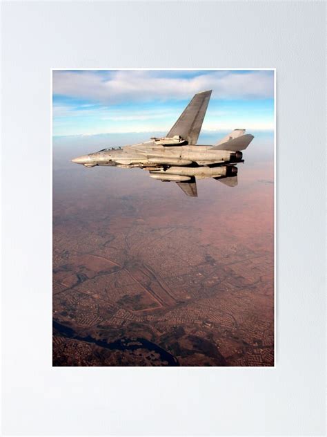 An F 14d Tomcat Conducts A Mission Over Northern Iraq Poster By