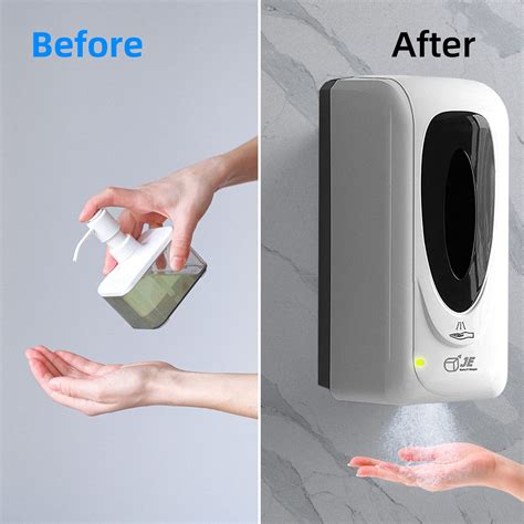 Automatic Hand Sanitizer Dispenser Wall Mounted Je Touchless Spray Alcohol Soap Dispenser