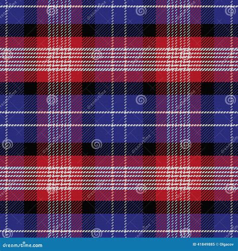 Vector Seamless Pattern Scottish Tartan Stock Vector Illustration Of