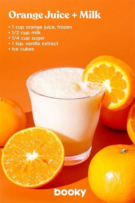 Orange Juice & Milk Drink #orange #juice #milk #drink