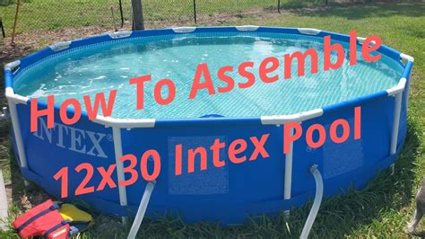 How To Assemble The Intex X Metal Above Ground Pool Youtube