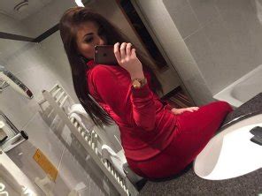 Clothing Red Beauty Leg Long Hair Porn Pic