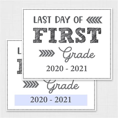 Editable Last Day Of School Signs Free Printable For All Grades