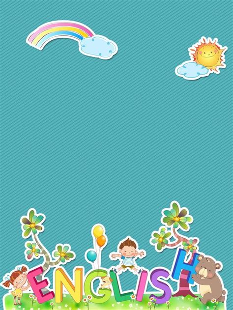 happy english ad background  kids kg wallpaper english background