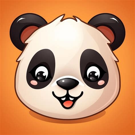 Premium AI Image | Image Panda Face Clipart